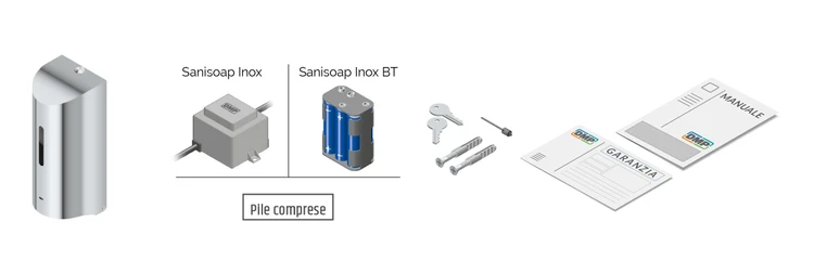 CONFEZIONE Sanisoap INOX