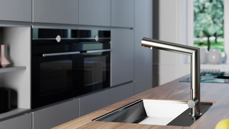 immagine apertura rubinetti elettronici cucina